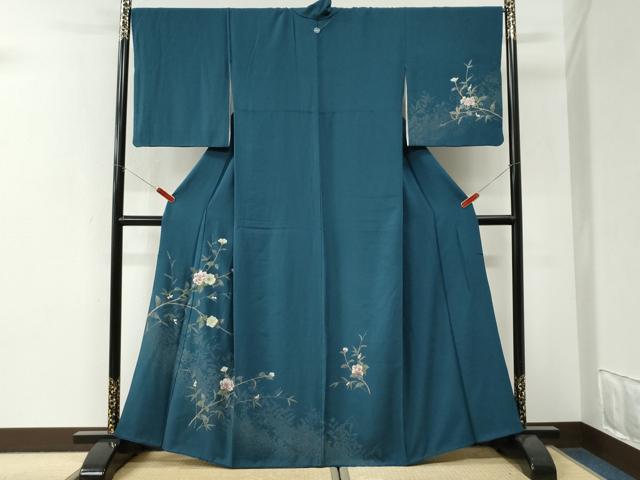 平和屋着物●訪問着　枝花文　金彩　正絹　逸品　CABI3375yc