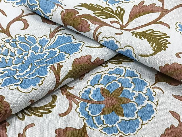 平和屋着物＊夏物　小紋　紗　間道更紗花唐草文　洗える着物　CABI3763xi 22,464円