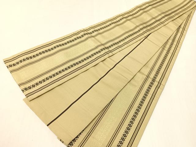 平和屋着物○本場筑前博多織 半幅帯 献上 正絹 逸品 CABI4117vpの通販