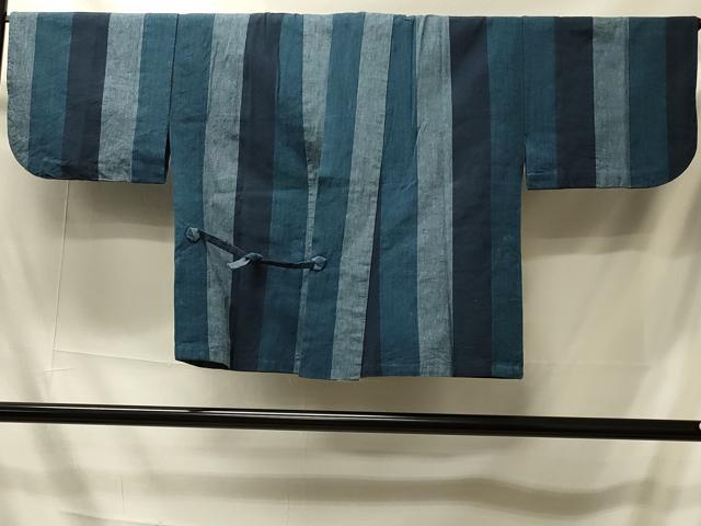 平和屋着物＃道中着 紬地 単衣 間道 綿 CABI6119inの通販はau PAY