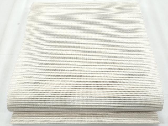 平和屋着物＊夏物　八寸名古屋帯　絽綴れ　生成り色　銀糸　正絹　逸品　CABJ4481fb 31,200円