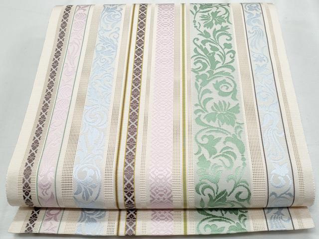 平和屋着物＊夏物　本場筑前博多織　八寸名古屋帯　紗献上　正絹　逸品　CABJ4523fb 32,110円