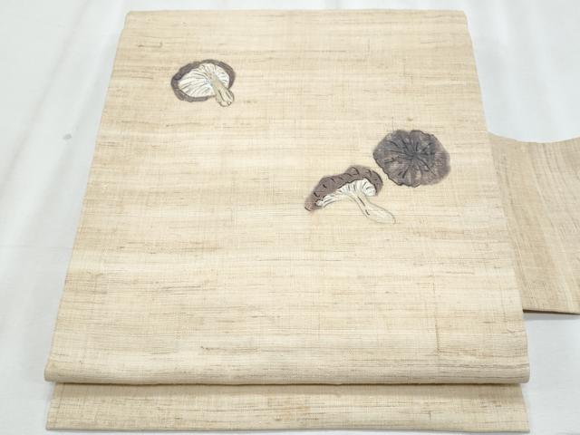 平和屋着物＊夏物　九寸名古屋帯　手描き　成り物　麻　逸品　CABJ4658fb 31,200円