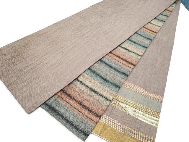 平和屋着物●両面　太鼓柄袋帯　霞文　金糸　正絹　逸品　CABJ4839hy 20,306円