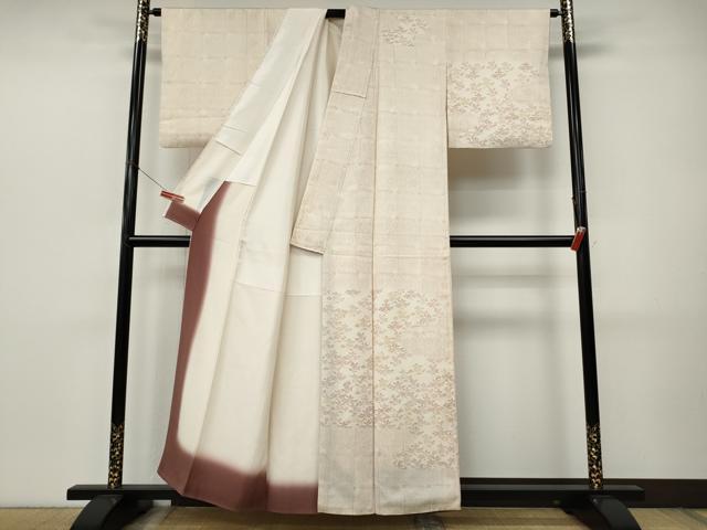 平和屋着物○訪問着 エ霞舞花文 正絹 逸品 CABJ6479utの通販はau PAY