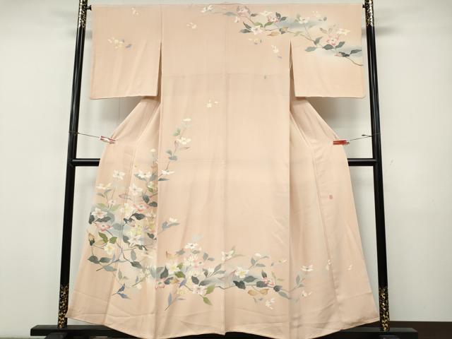 平和屋着物●訪問着　友禅　作家物　枝花文　暈し染め　正絹　逸品　CABJ6520ut 35,490円