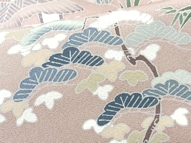 平和屋着物□訪問着 友禅 風景文 暈し染め 正絹 逸品 CABJ8207xeの通販