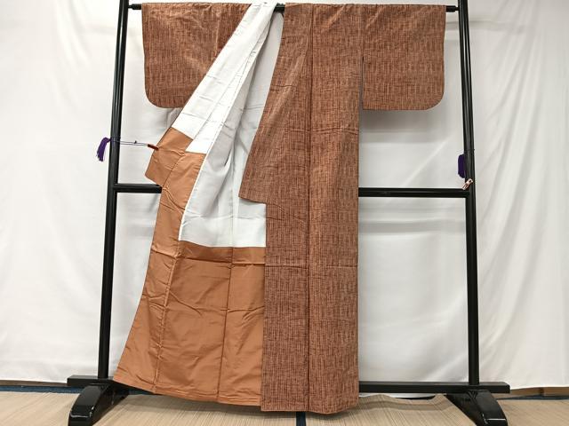 平和屋着物□上質な紬 間道 正絹 逸品 CABK0250uaの通販はau PAY