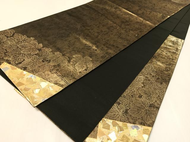 平和屋着物○金彩友禅作家 金彩の魔術師 堀省平 金煌織 太鼓柄袋帯