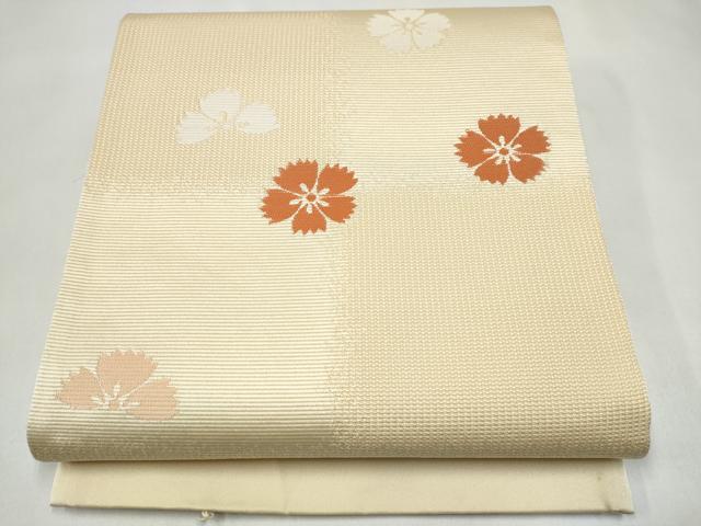 平和屋着物●西陣　川島織物　六通柄　京袋帯　舞桜文　未使用　CABK5882hy 19,500円