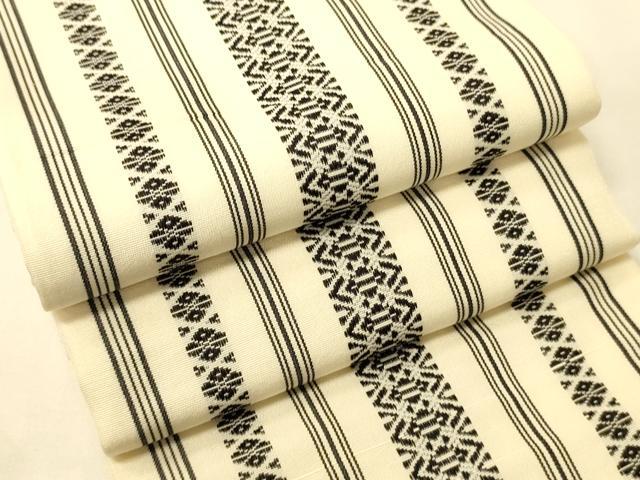 平和屋着物●本場筑前博多織　半幅帯　献上柄　正絹　逸品　CABK6089ak 18,720円