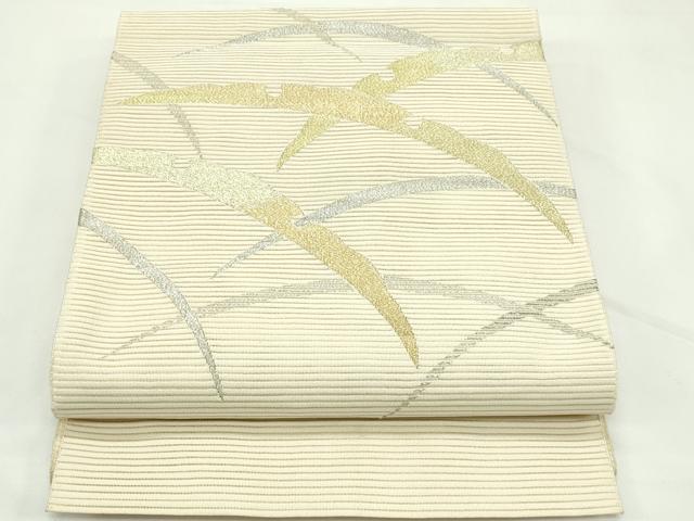 平和屋着物＊夏物　八寸名古屋帯　絽綴れ　雪芝文　金銀糸　正絹　逸品　CABK7174rv 19,240円