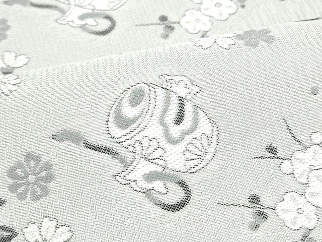 平和屋着物○両面 全通柄袋帯 宝尽くし草花文 献上 正絹 逸品