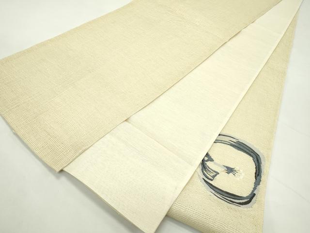 平和屋着物＊夏物 太鼓柄袋帯 すくい織 鳥 金糸 正絹 逸品 CABL5577rv