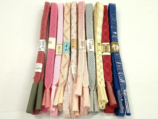 平和屋本店■夏物　和装小物　帯締め10本セット　逸品　未使用　CXAA0386s5