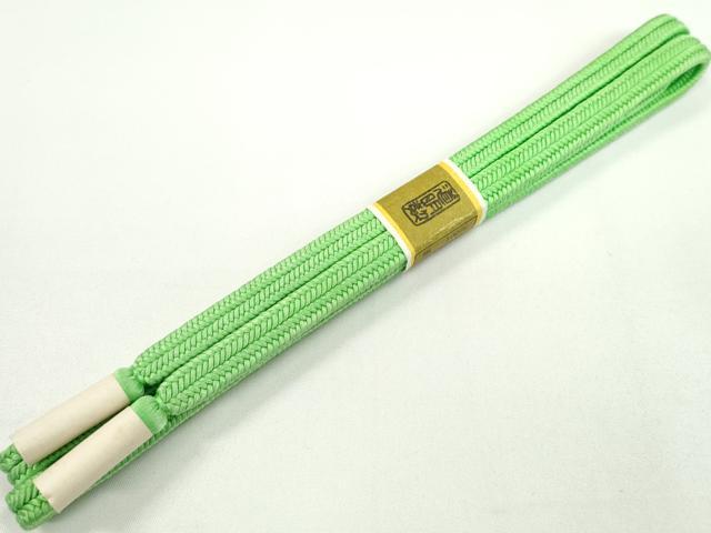 平和屋本店■極上　有職組紐道明　帯締め　冠組　若緑色　宮内庁御用　国立博物館御用　東京芸術大学御用　逸品　未使用　CXAA0501s5