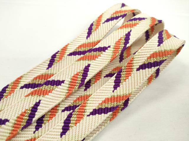 平和屋本店□極上 有職組紐道明 帯締め 笹浪組 桃山 金糸 宮内庁御用