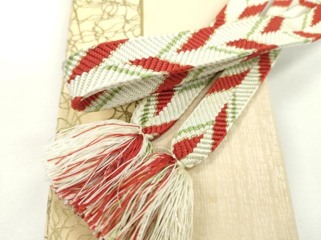 平和屋本店■極上　有職組紐道明　帯締め　笹浪組　金糸　宮内庁御用　国立博物館御用　東京芸術大学御用　逸品　CXAA0598s5