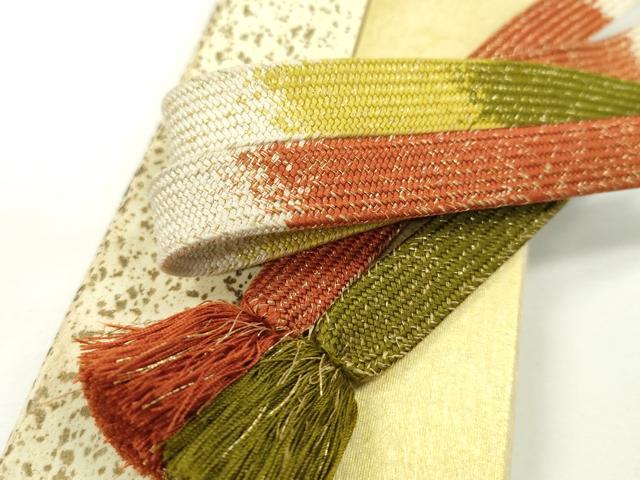 平和屋本店■極上　有職組紐道明　帯締め　高麗組　金糸　宮内庁御用　国立博物館御用　東京芸術大学御用　逸品　CXAA0603s5