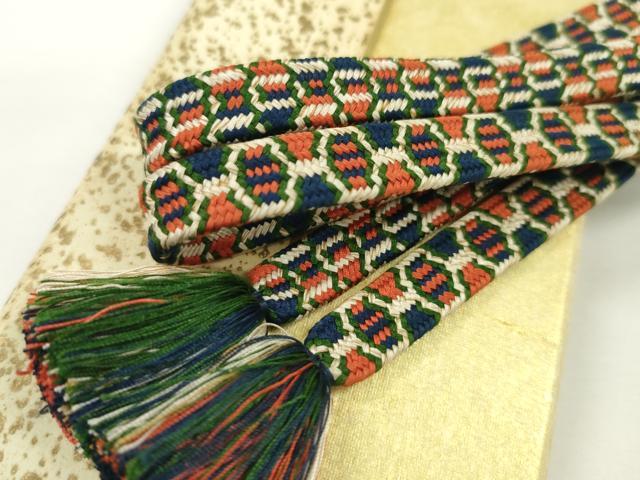 平和屋本店■極上　有職組紐道明　帯締め　亀甲組　宮内庁御用　国立博物館御用　東京芸術大学御用　逸品　CXAA0620s5