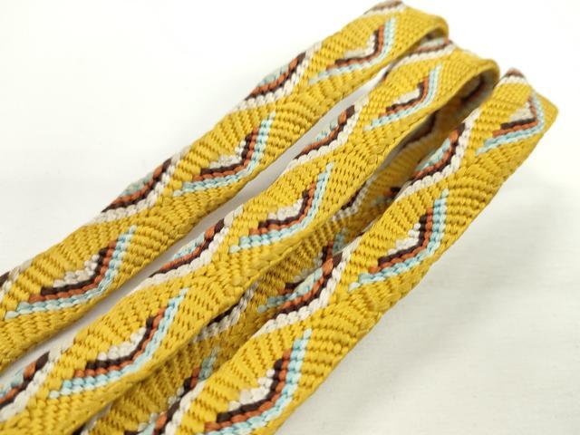 平和屋本店□極上 有職組紐道明 帯締め 唐組 遠山柄 宮内庁御用 国立