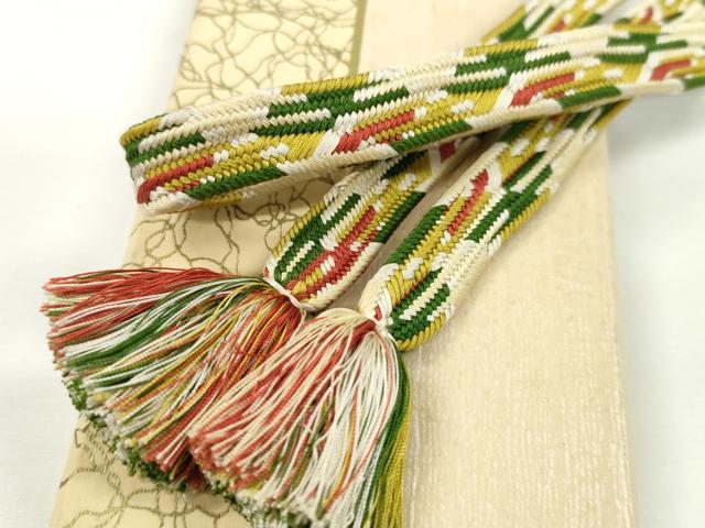 平和屋本店■極上　有職組紐道明　帯締め　変り貝の口組　宮内庁御用　国立博物館御用　東京芸術大学御用　逸品　CXAA0641s5