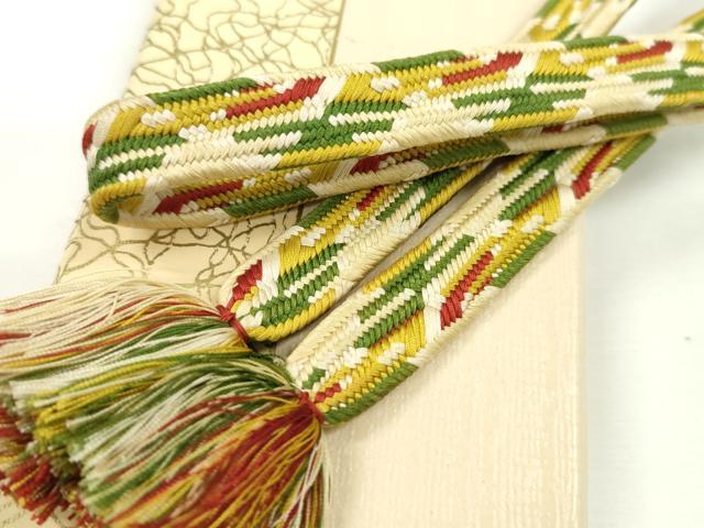 平和屋本店■極上　有職組紐道明　帯締め　変り貝の口組　宮内庁御用　国立博物館御用　東京芸術大学御用　逸品　CXAA0642s5