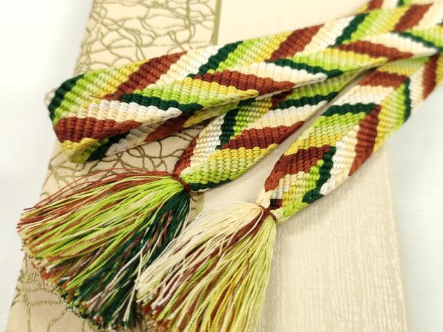 平和屋本店■極上　有職組紐道明　帯締め　笹浪組　宮内庁御用　国立博物館御用　東京芸術大学御用　逸品　CXAA0649s5