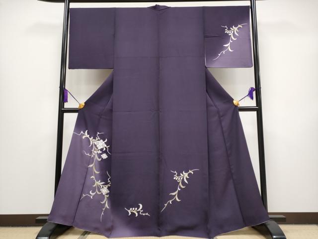 平和屋本店□極上 訪問着 総刺繍 花唐草菱文 暈し染め
