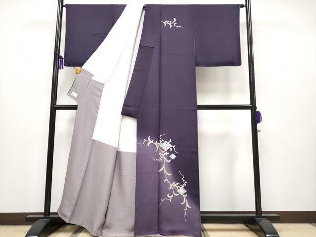 平和屋本店■極上　訪問着　総刺繍　花唐草菱文　暈し染め　金糸　やまと金ラベル　逸品　CYAA0835s5 平和屋本店□極上 訪問着 総刺繍 花唐草菱文 暈し染め