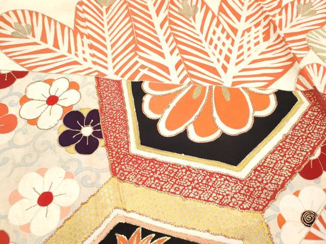 平和屋本店□極上 アンティーク 大正ロマン 訪問着 お引きずり・お