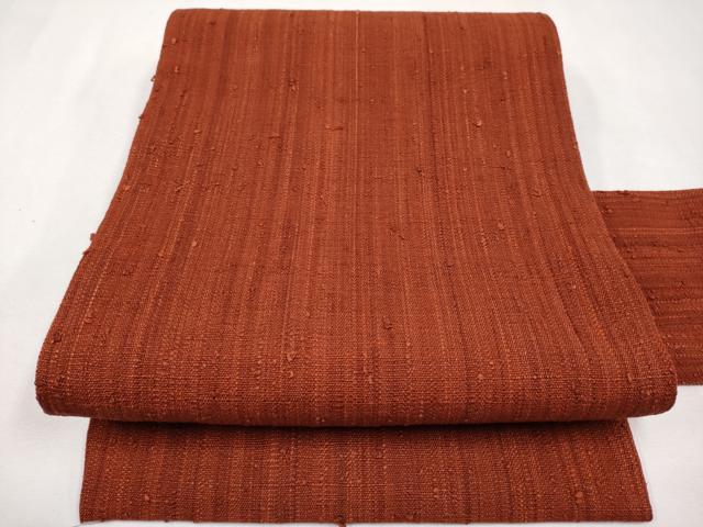 平和屋着物○八寸名古屋帯 紬地 格子 正絹 逸品 DAAS3573ps