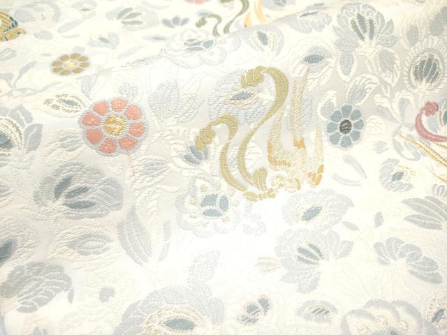 平和屋着物□極上 紋屋井関 御寮織 両面 六通柄袋帯 花唐草