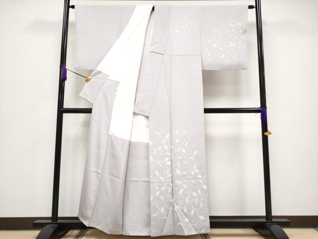 平和屋本店□極上 きもの志麻 岩下志麻ブランド 訪問着 駒刺繍 葡萄蔦