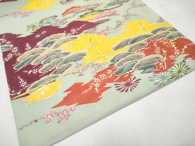 平和屋本店□極上 人間国宝 鎌倉芳太郎 型絵染 琉球紅型 九寸