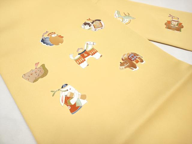 平和屋本店□極上 東京手描友禅 安達雅一 塩瀬 九寸名古屋