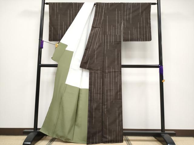 平和屋本店□極上 国指定重要無形文化財 本場久米島紬 廣田