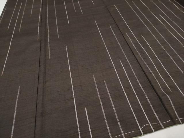 平和屋本店■極上　国指定重要無形文化財　本場久米島紬　廣田紬謹製　草木染　泥染　手織　証紙付き　未使用　逸品　CYAA1227s5 平和屋本店□極上 国指定重要無形文化財 本場久米島紬 廣田