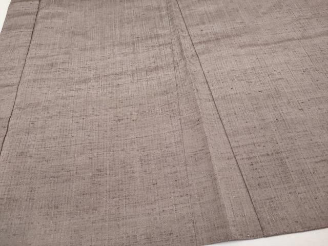 平和屋本店■極上　男性　紬　羽織セット　キングサイズ　着物：白茶色　羽織：胡桃染色　逸品　未使用　CYAA1243s5_8