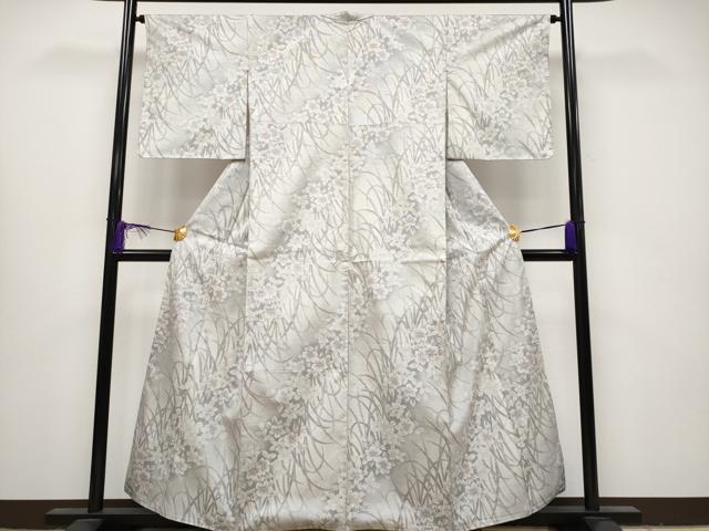 平和屋本店■極上 本場大島紬 白大島紬 桑原織物 二代目 桑原啓之介 9マルキ 七宝よろけ縞 ますいわ屋扱い 証紙付き 逸品 CYAA0259s4 平和屋本店□極上 本場大島紬 白大島紬 桑原織物 二代目 桑原啓之介