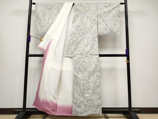 平和屋本店□極上 本場大島紬 白大島紬 桑原織物 二代目 桑原啓之介