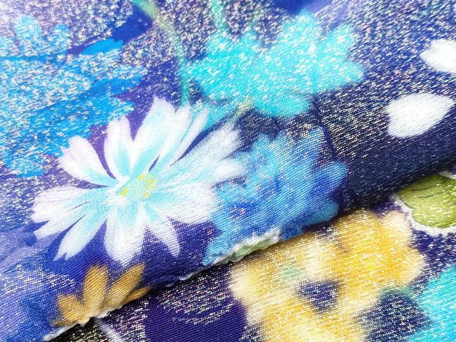 平和屋本店□極上 振袖 辻が花 絞り 暈し染め 金銀通し地 逸品 CYAA1293s5