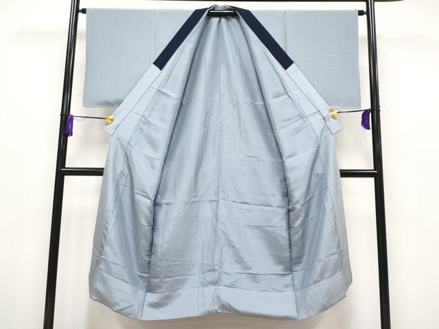 平和屋本店■極上　男性　綿薩摩・長襦袢セット　木綿　単衣　縞　利休色地　逸品　CYAA1300s5 平和屋本店□極上 男性 綿薩摩・長襦袢セット 木綿 単衣 縞 利休色