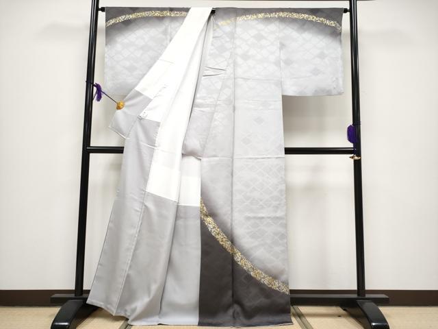 平和屋着物○皇室献上作家 北出与三郎 訪問着 草花地紋 暈