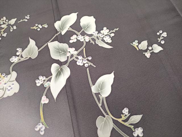 平和屋本店□極上 本加賀友禅作家 松島由美 訪問着 葡萄蔦の