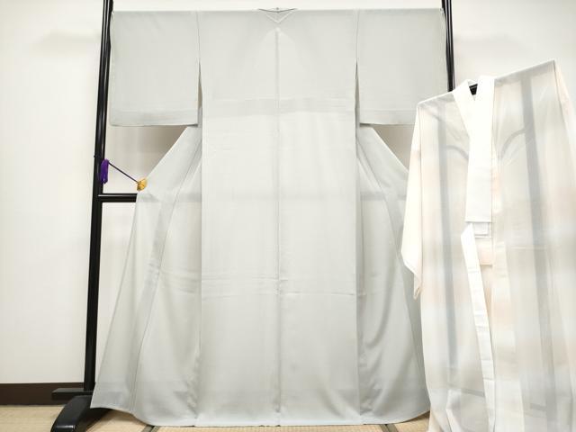 【夏着物　絽】高級化繊はなぶさ　付け下げ　居敷当てあり 夏着物 絽】高級化繊はなぶさ 付け下げ 居敷当てあり （着物の