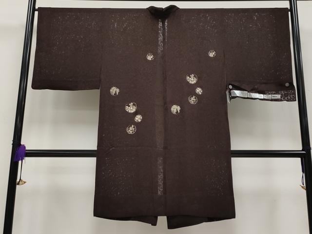 平和屋着物○本場大島紬 泥染め 地空き 毬 さが美扱い 正絹 逸品 未