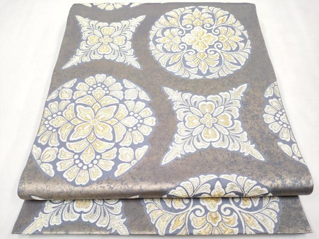 平和屋着物□西陣 川島織物謹製 六通柄 本袋帯 飾花文