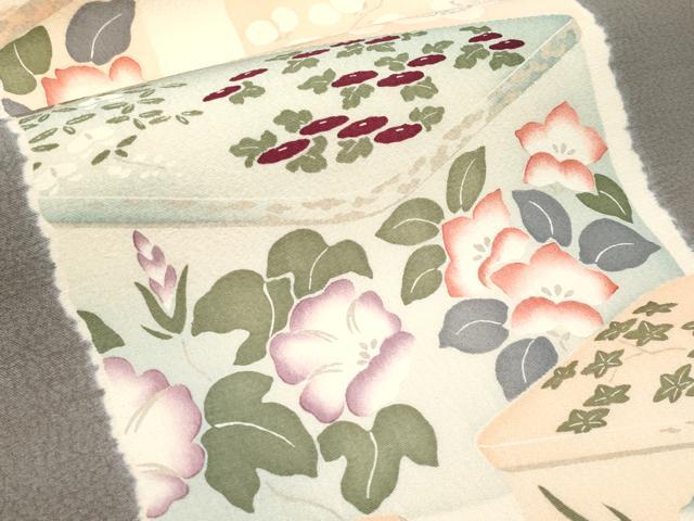 平和屋本店□極上 摺型友禅 京都 多ち花 九寸開き名古屋