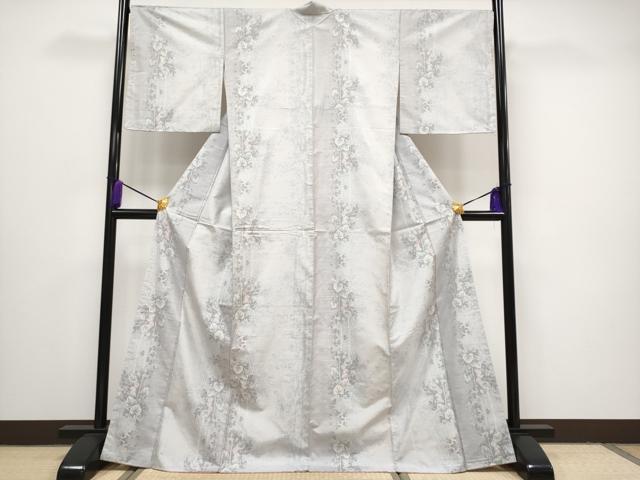 平和屋□極上 都喜ヱ門 本場大島紬 白大島 藤絹織物謹製